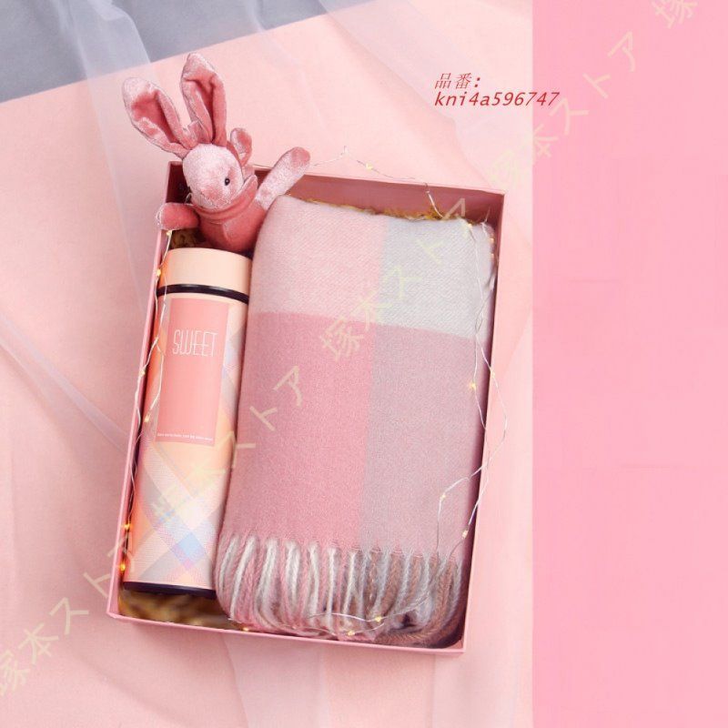 マフラー カシミヤ 手袋 保温水筒 ギフトセット レディース 3点セット クリスマスプレゼント 暖かい 厚手 秋冬防寒 冬物 お誕生日 スカーフ 防寒対策 kni4a596747