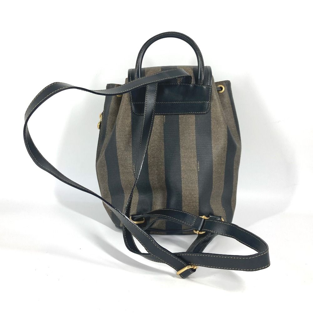 FENDI フェンディ リュックサック ペカン PVC/レザー ブラウン
