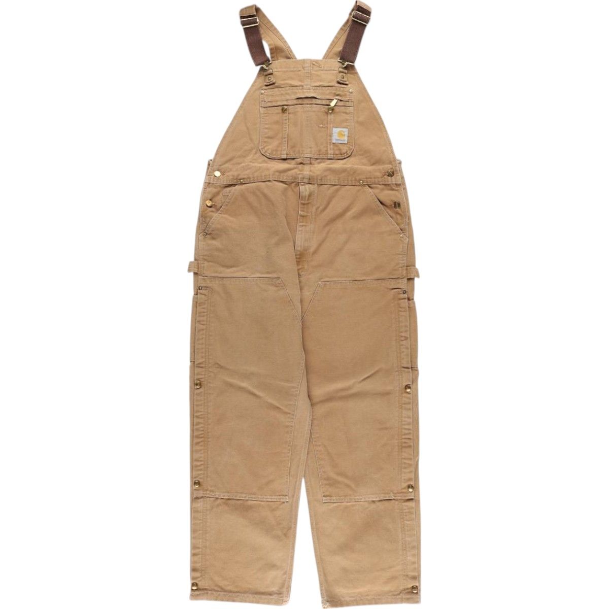 古着 カーハート Carhartt ダブルニー ダック オーバーオール メンズw38相当|eaa553790