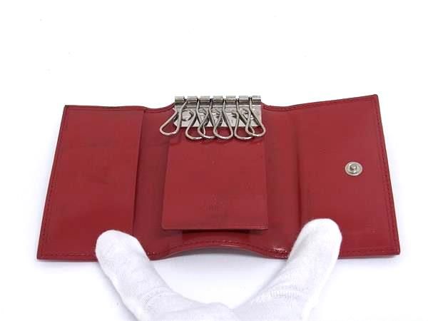 GUCCI グッチ レザー 6連 キーケース 鍵入れ レディース レッド