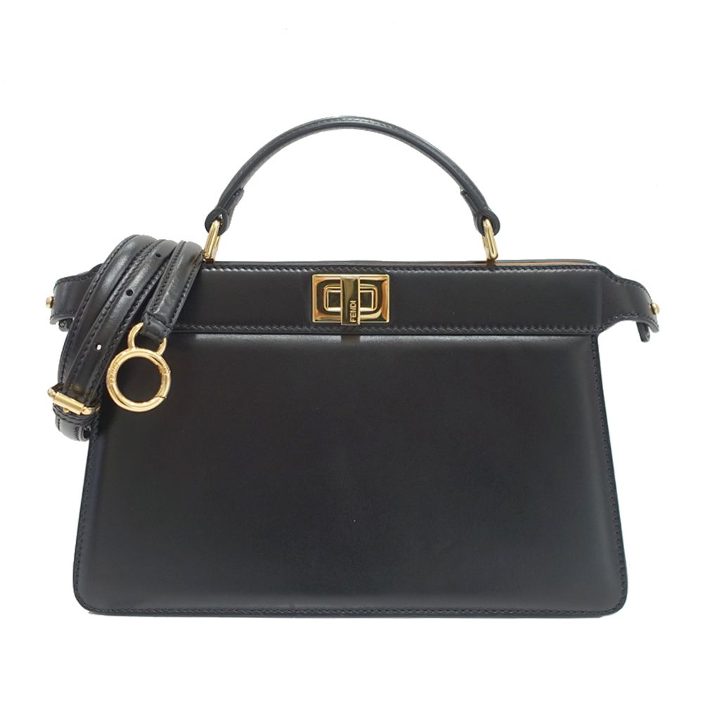 栄】フェンディ ピーカブー アイシーユー 8BN323 2WAYバッグ レザー  