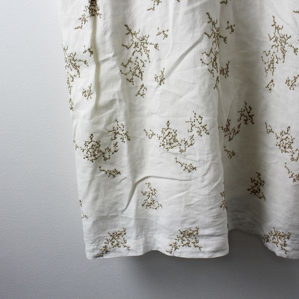 mina perhonen ミナペルホネン senko-hanabi ラメ刺繍 ロールカラー