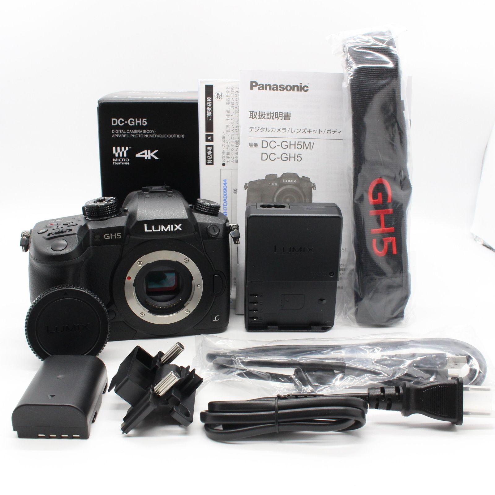 上品 Panasonic LUMIX DC-GH5 ボディ ショット数 38回