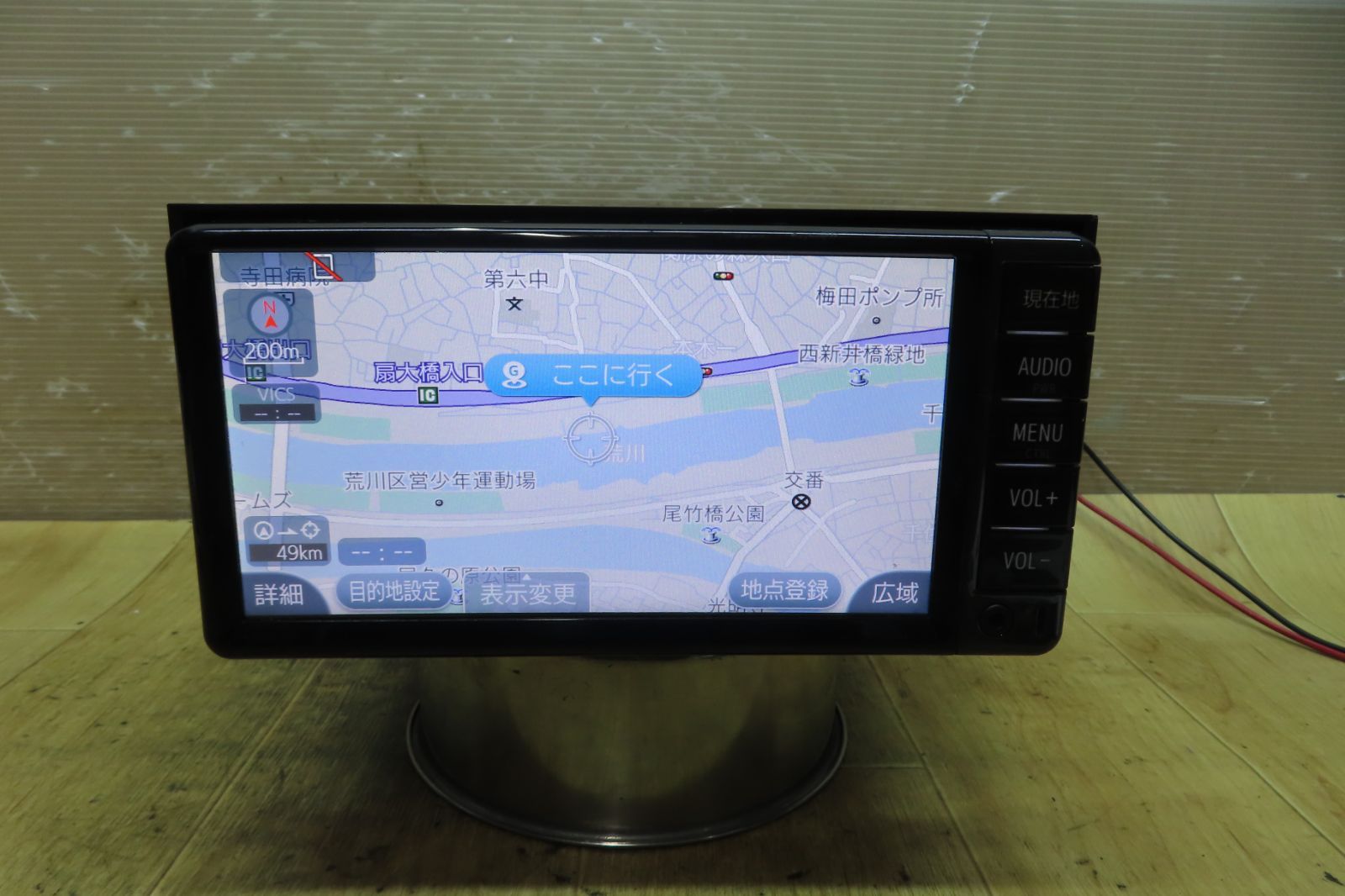 動作保証付F0747/トヨタ純正 　NSCD-W66　SDナビ　2017年　TVワンセグ内蔵　Bluetooth内蔵　CD再生OK　本体のみ