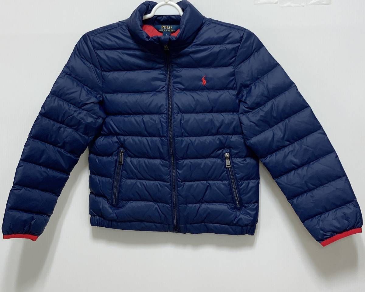 RALPH LAUREN ラルフローレン キッズ ダウンジャケット 7 130 ネイビー ダウン アウター