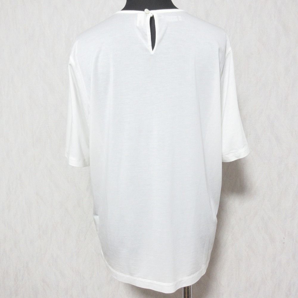 美品 22SS LOKITHO for PARIGOT ロキト パリゴ 別注 コード刺〓シアーTシャツ 半袖 カットソー LKC22SS-PRG1 F ホワイト レディース 古着 中古 美品 22SS LOKITHO for PARIGOT ロキト パリゴ 別注 コード刺繡