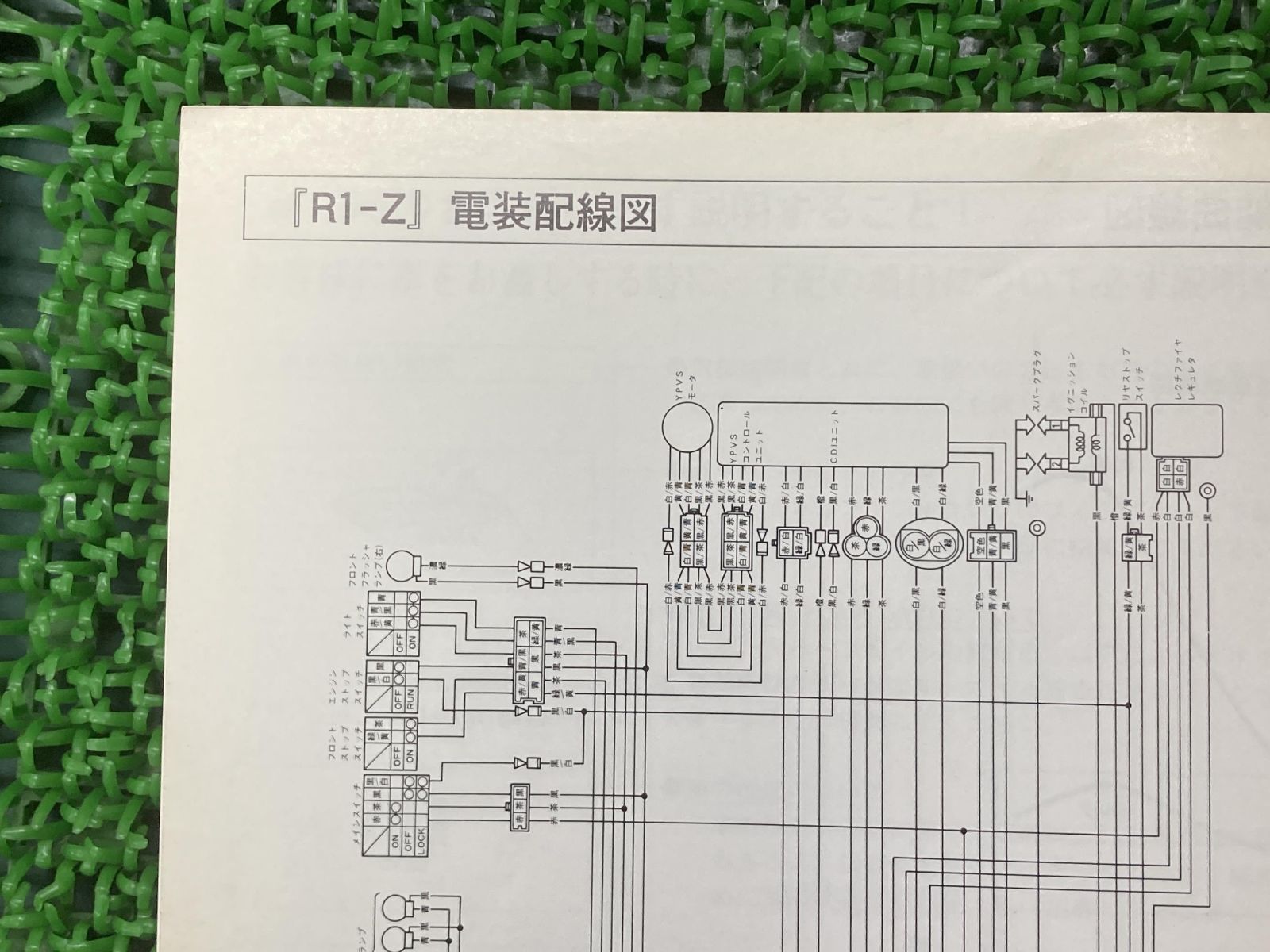 R1-Z サービスマニュアル 補足版 ヤマハ 正規 中古 バイク 整備書 3XC