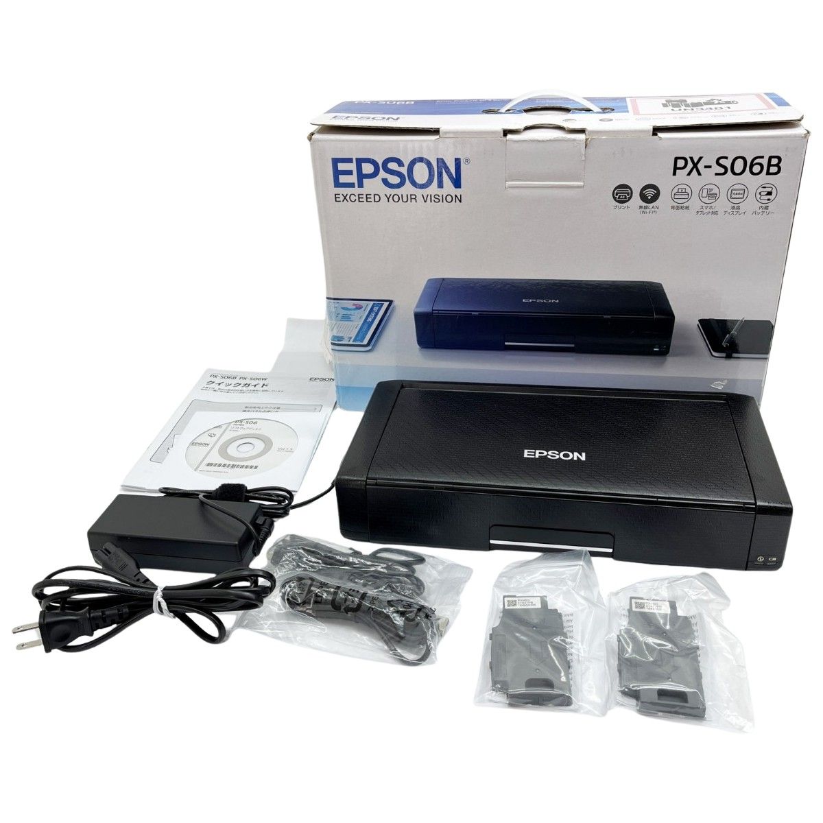 ◆◆EPSON エプソン A4モバイルプリンター PX-S06bB ブラック