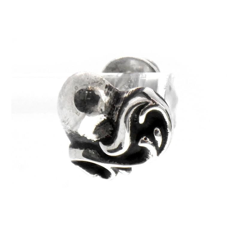 クロムハーツ CHROME HEARTS STUD HEART ハート スタッド シルバー ピアス 39978