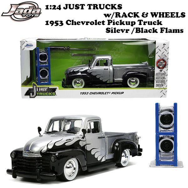 JADATOYS 1 24 JUST TRUCKS w|RACK - WHEELS 1953 Chevrolet Pickup ミニカー