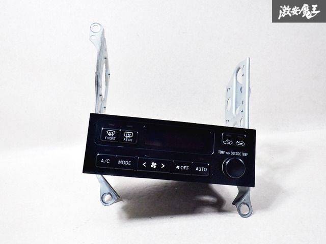 実働品保証付 トヨタ純正 JZX100 チェイサー 後期 エアコンスイッチ A/C パネル ナビステー付 255920-2100 クレスタ マーク2 棚B2F