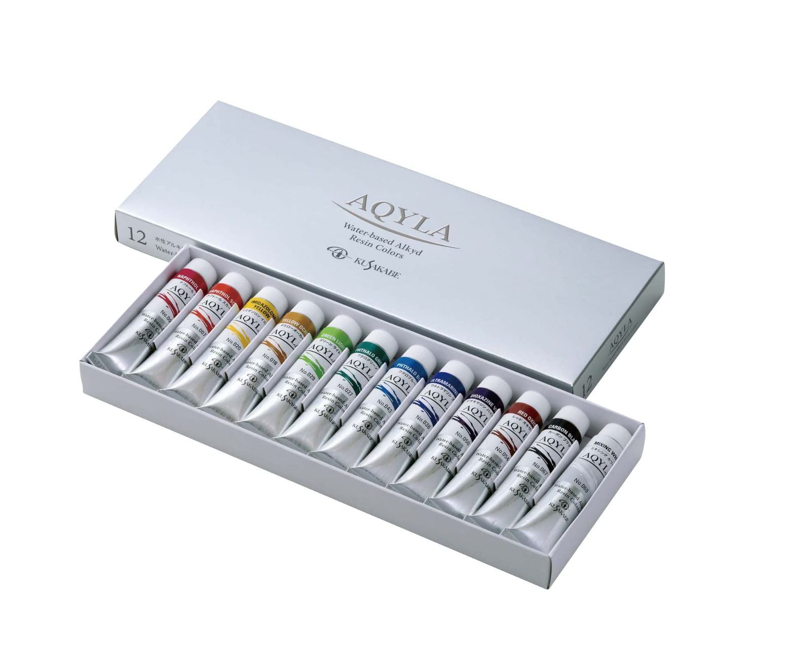 12色セット クサカベ(KUSAKABE) アクリル絵具 アキーラ 12色セット 20ml(6号) NAQ6-12