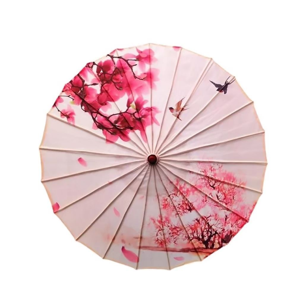 新品・未使用】傘 和傘 桜 鳥 晴雨兼用 和風傘 かさ 木製 雨傘