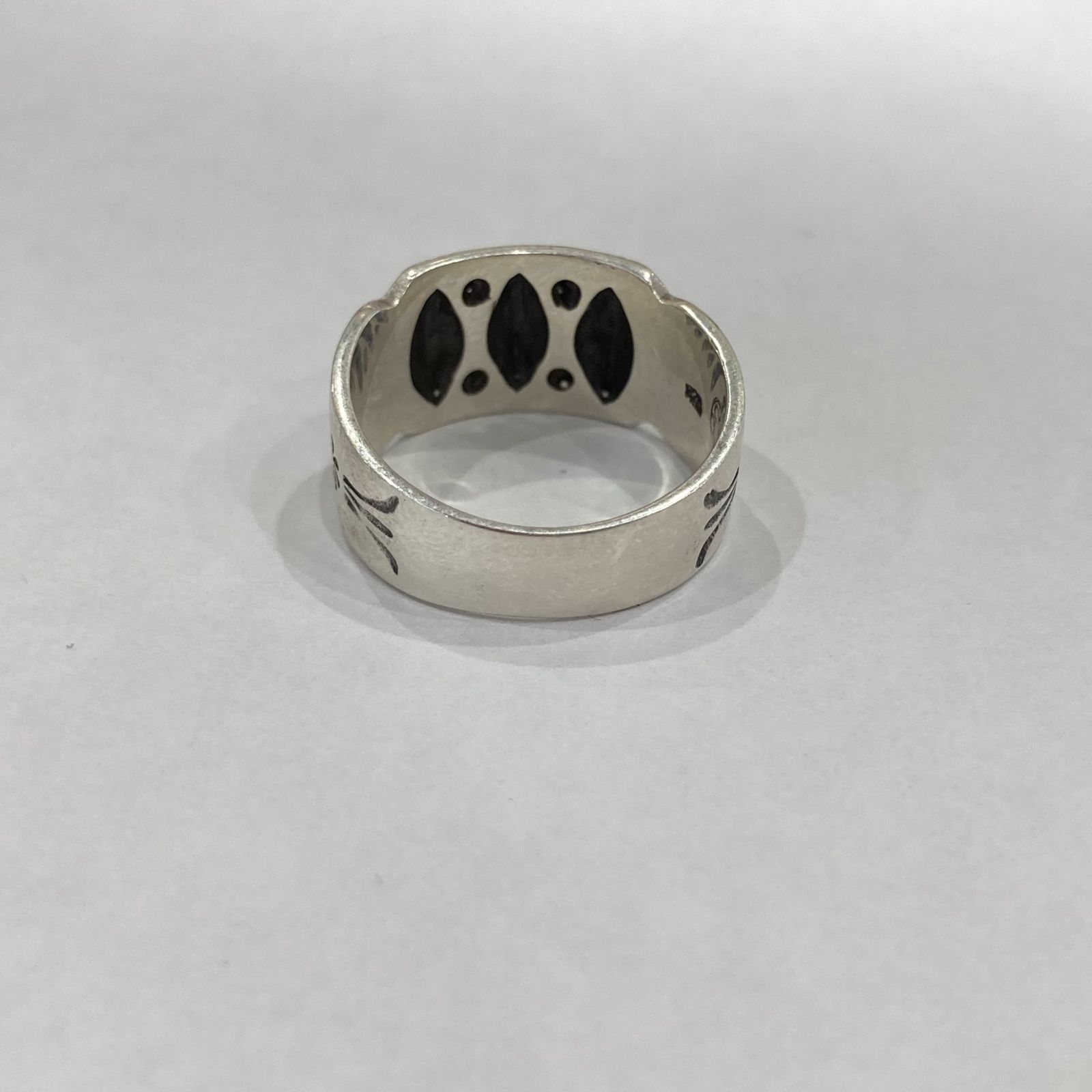 未使用 coty navajo silver ring ナバホ リング 19号 シルバー
