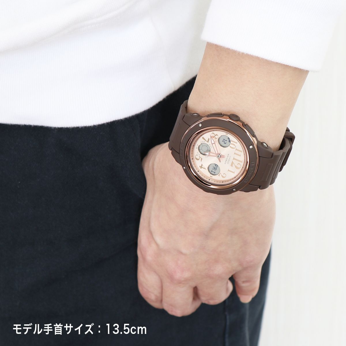 ☆カシオ☆BABY-G ブラウン✖️ピンクゴールドBGA-150PG-5B1JF