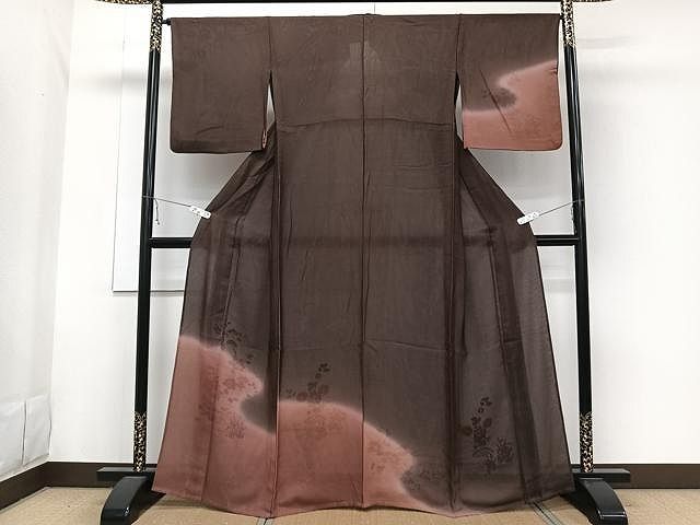 無双 着物 単衣 Y1868◇新品 正絹 単衣 袖無双 居敷き当て付