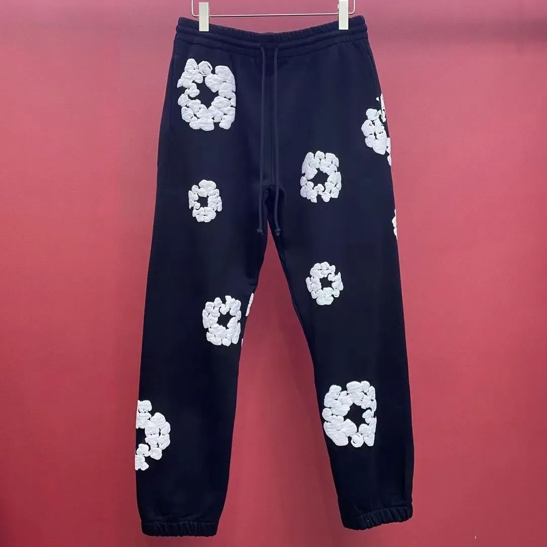 バッチリ Denim Tearsデニムティアーズ 花柄プリント モノ レース スウェットパンツ ユニセックス セットアップ可