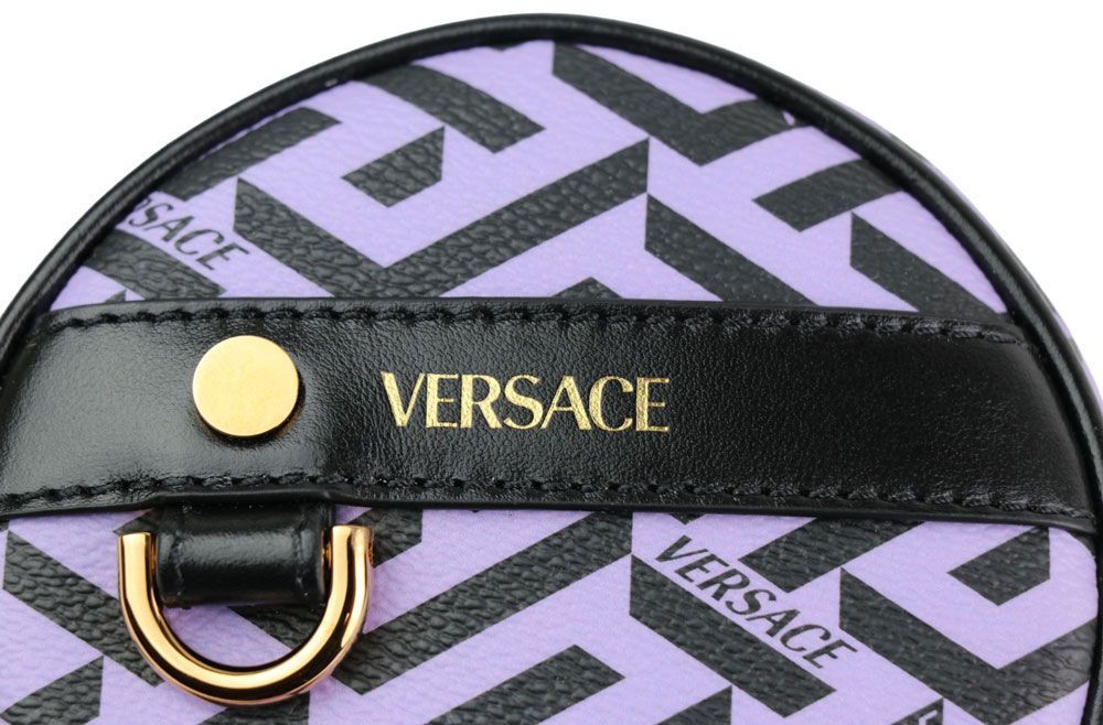 VERSACE ヴェルサーチ　グレカ　サークルポーチ hugall_rc-itxjephrglm2-llbk