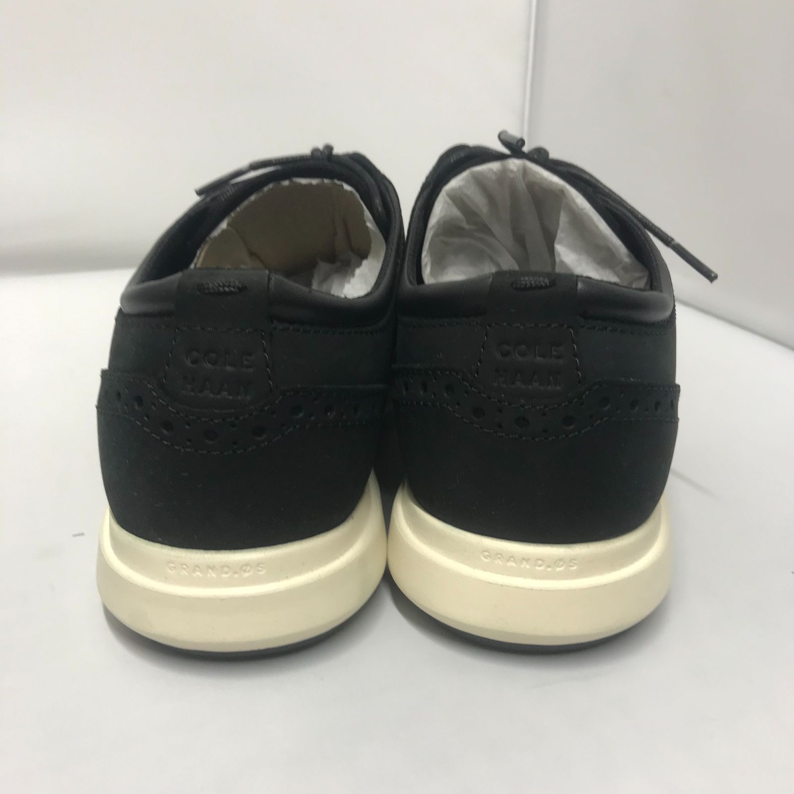 COLE HAAN C32364 コールハーンオックスフォード ヌバック黒 - ラ