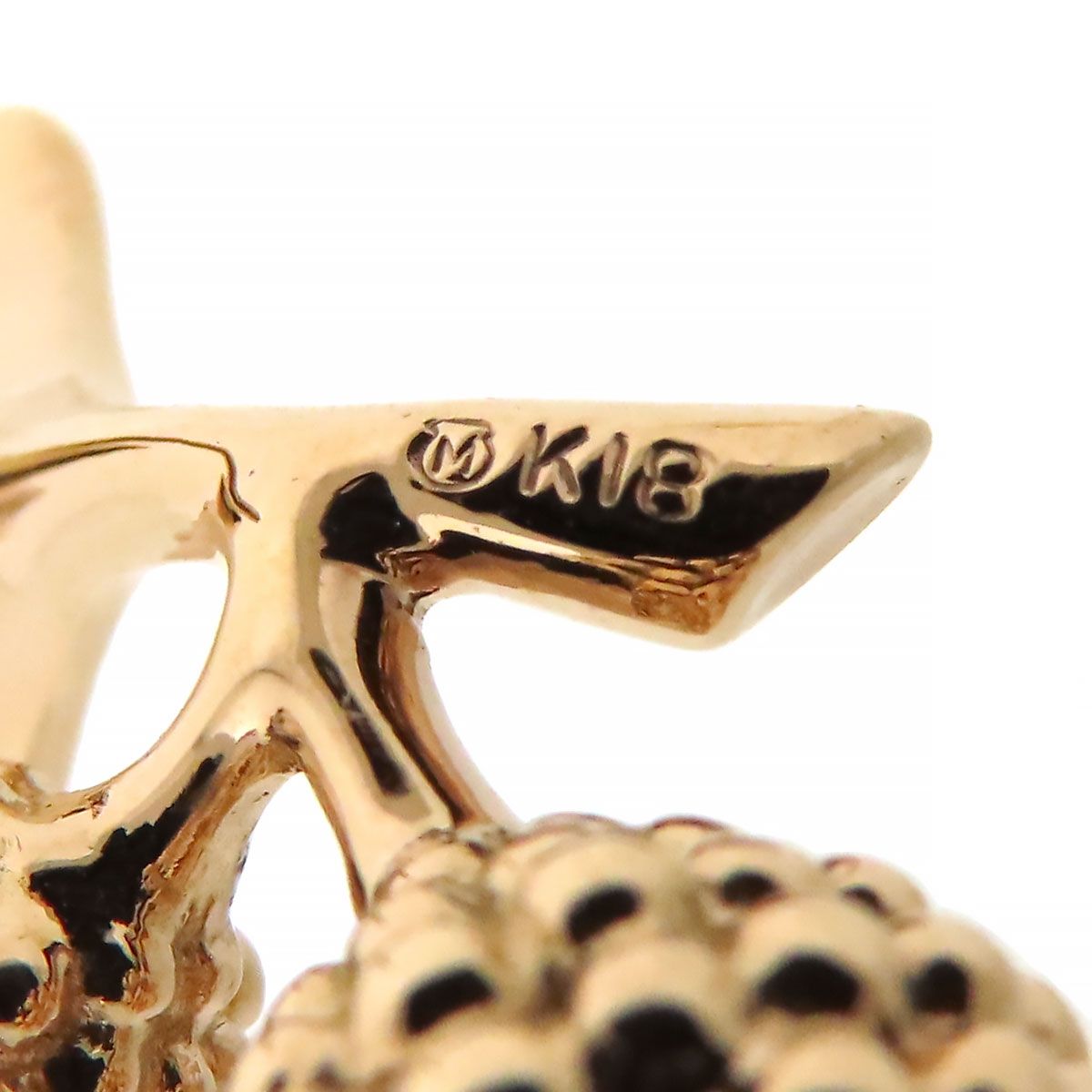 ミキモト どんぐり ピンブローチ K18 (K18PG) ユニセックス MIKIMOTO  