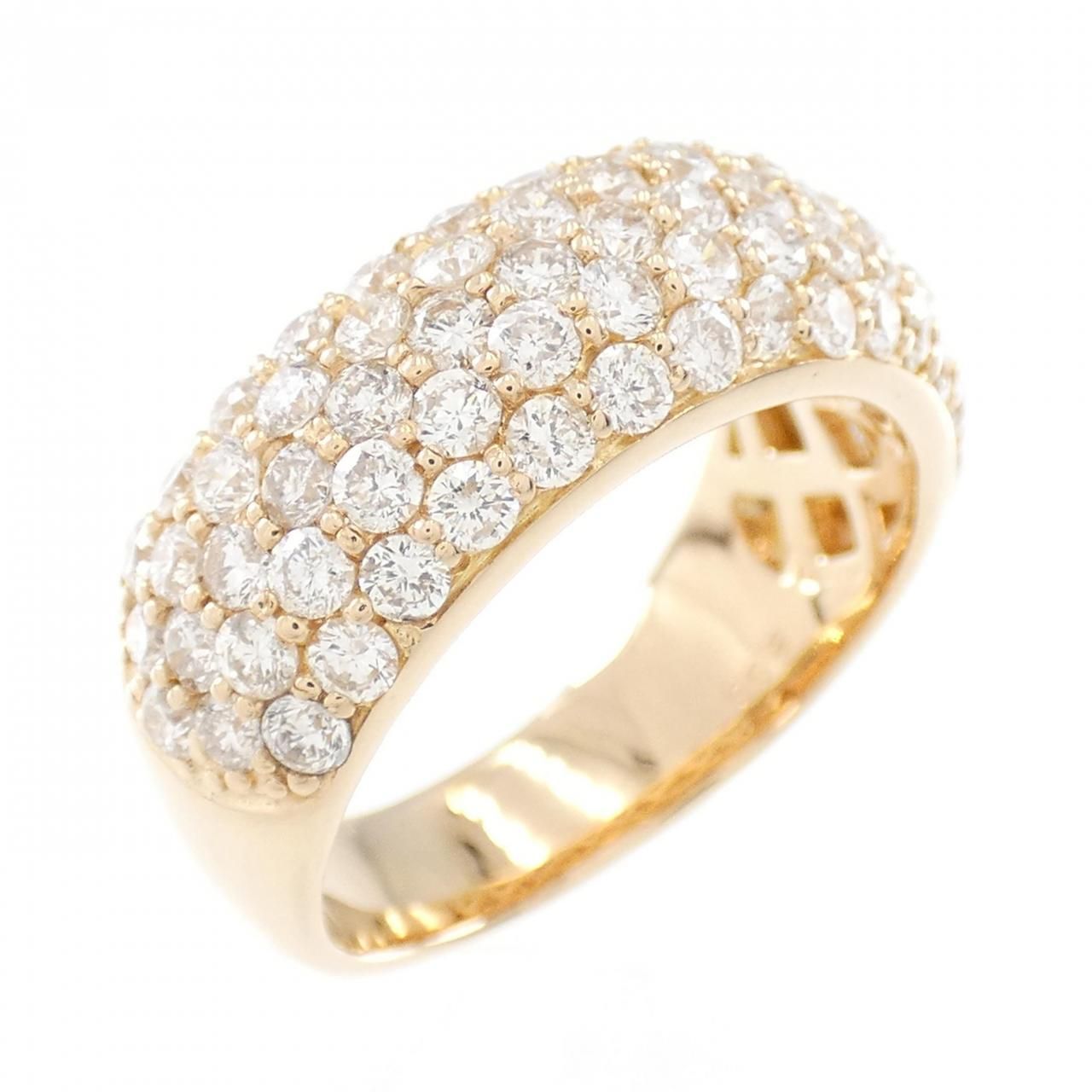 K18PG パヴェ ダイヤモンド リング 2.00CT リング・指輪