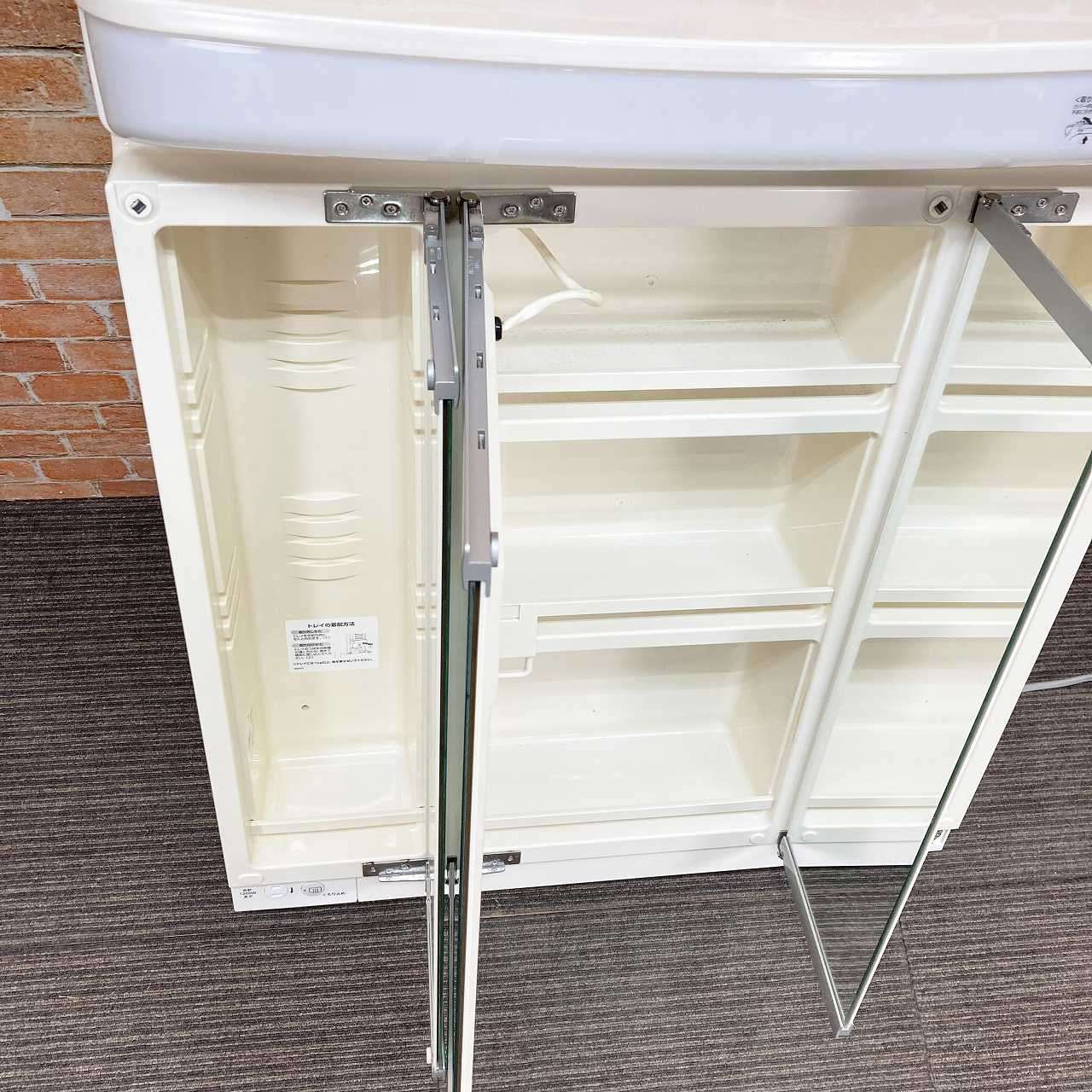 くもり止めヒーター付 3面鏡