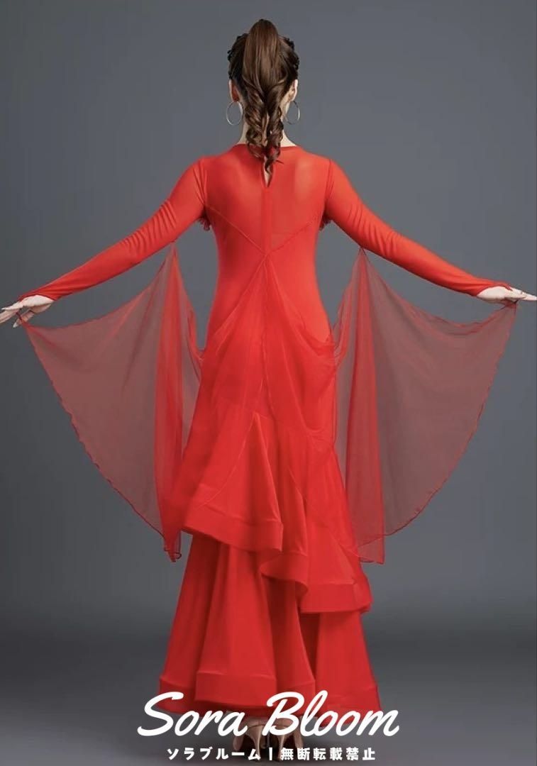 発表会衣装✨スタンダード向きワンピース練習着ダンスパーティにも最適