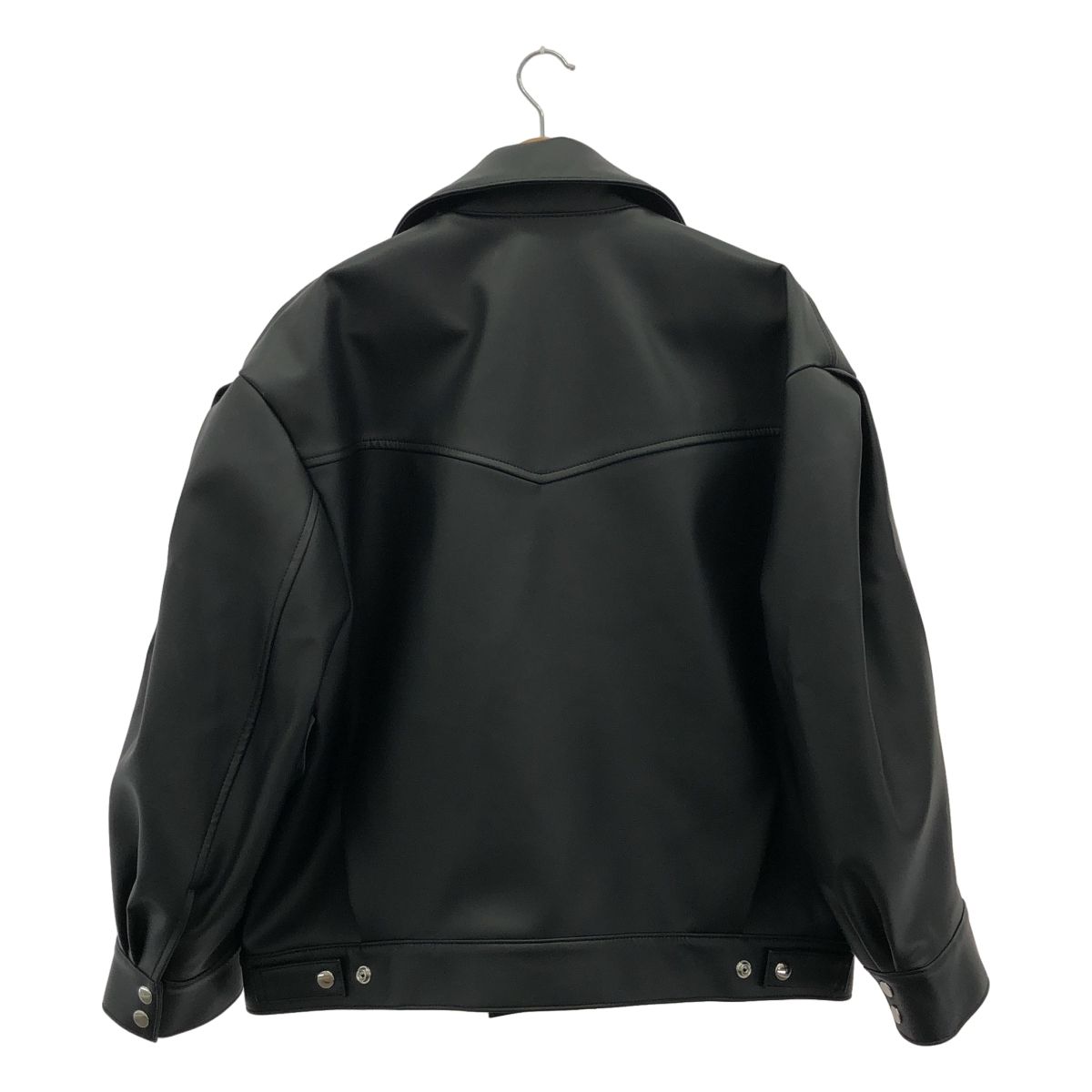 ノワールケイニノミヤ　18AW エコレザージャケット　アニマルフリー　美品 Noir Kei Ninomiya アニマルフリーレザー ライダースジャケット