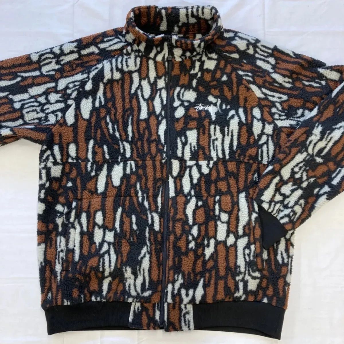 stussy ステューシー フリース ジャケット リアルツリー