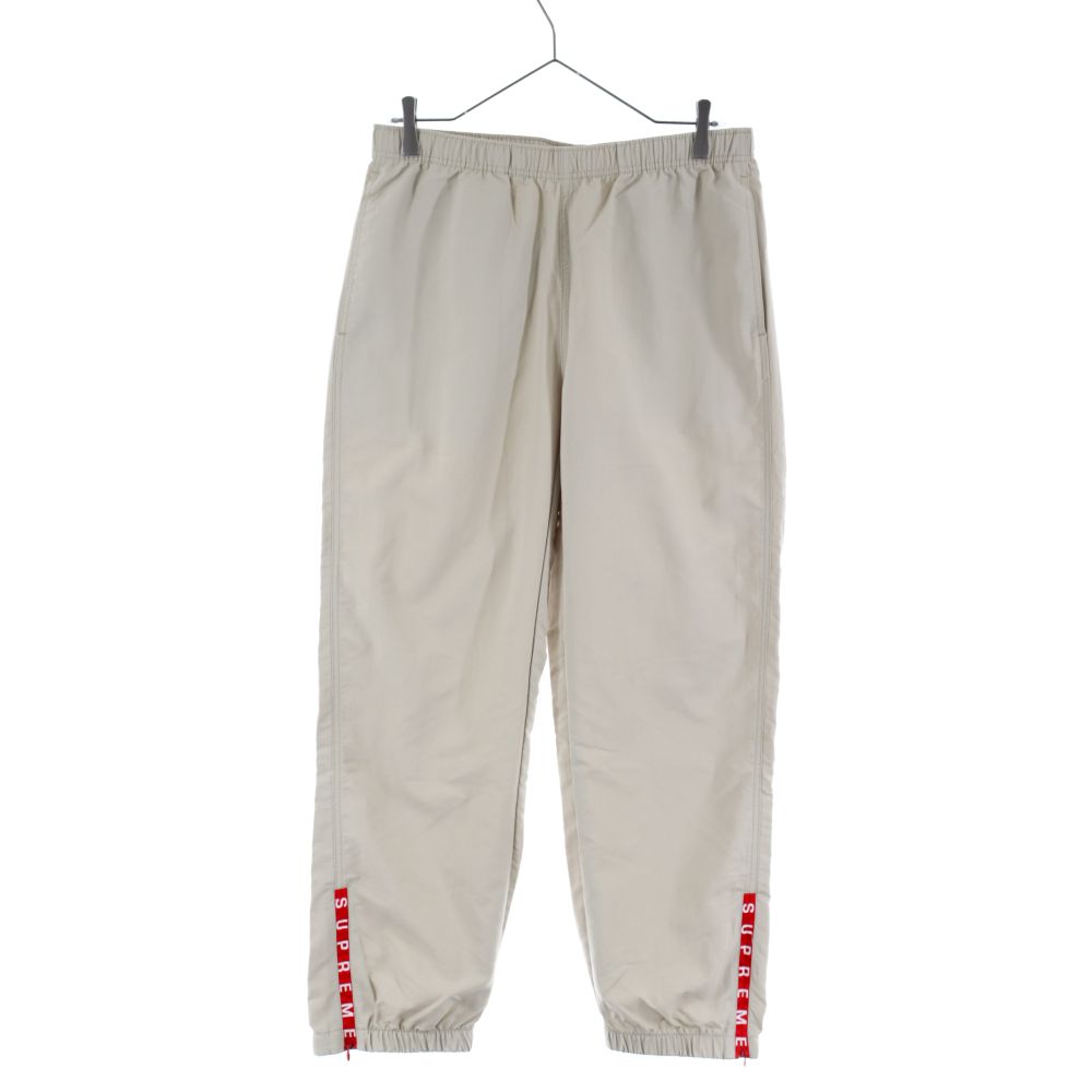 SUPREME シュプリーム warm up pant ベージュ SUPREME (シュプリーム) 21AW Warm Up Pant 裾ロゴ ウォームアップ