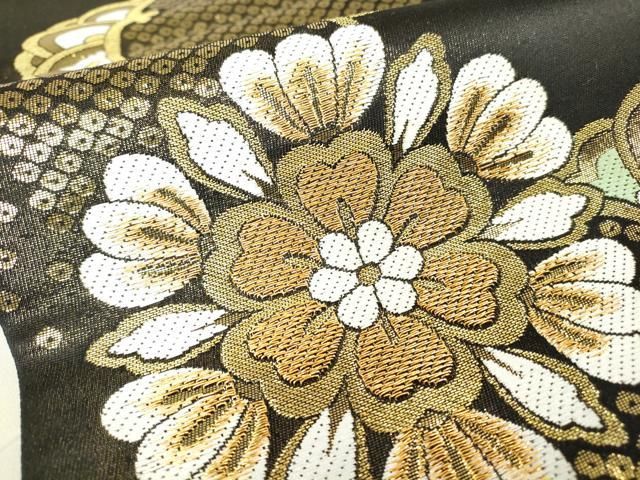 平和屋着物▽六通柄袋帯 正倉院花文 金糸 正絹 逸品 DAAX3226az - メルカリ