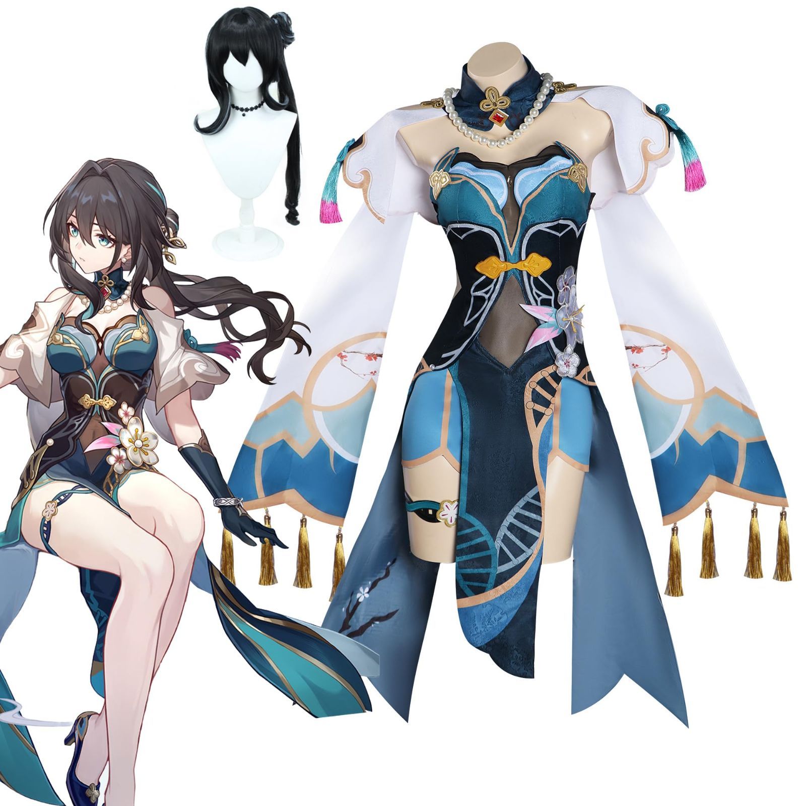 職人製作 崩壊スターレイル コスプレ衣装 ウィッグ付き 大人用 cosplay コスチューム 仮装 変装 イベント ステージ服