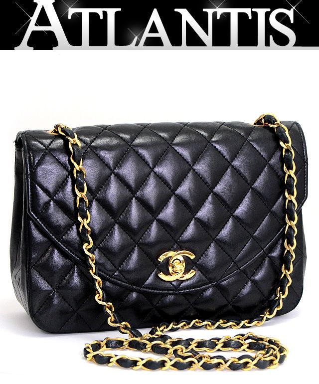 シャネル CHANEL マトラッセ シングルフラップ ラム ショルダーバッグ シャネル CHANEL ヴィンテージ マトラッセ シングルフラップ