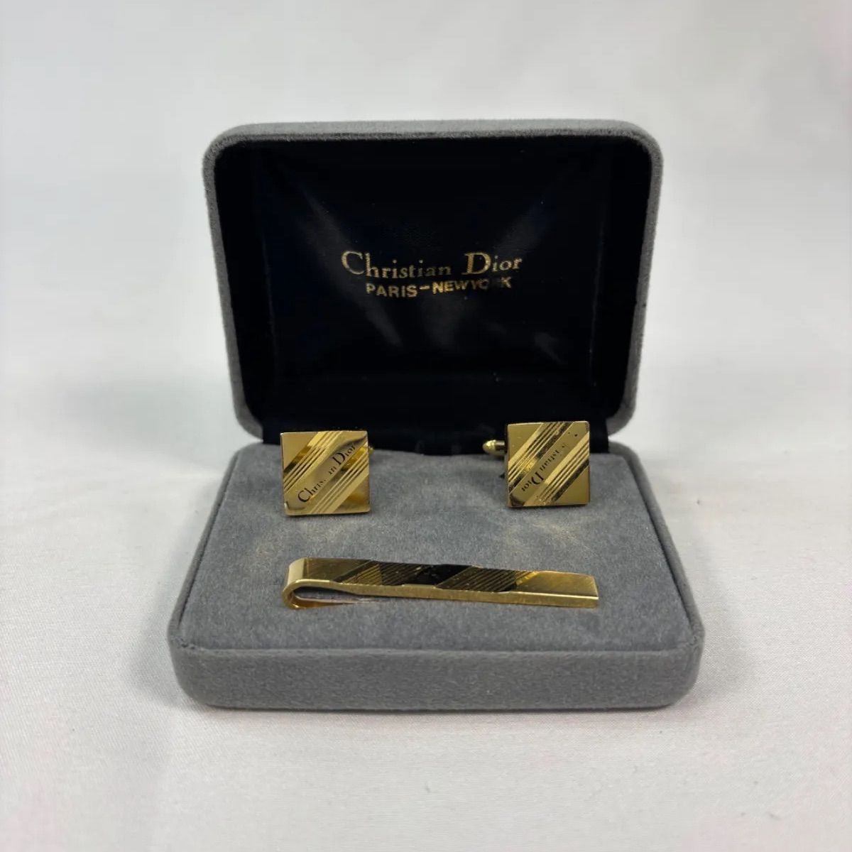 【美品✨】　Christian Dior タイピン　カフス　ヴィンテージ　セット Christian Dior クリスチャンディオール タイピン・カフスセット