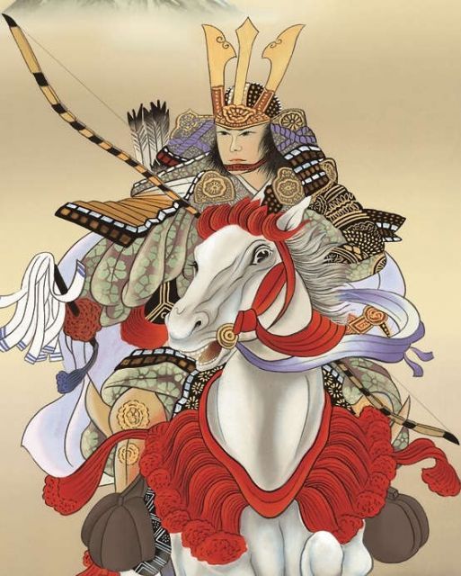 掛軸 松下游鯉 長江桂舟 尺五 端午の節句の掛軸 h28f4-035-5 掛軸][松下游鯉]長江桂舟[尺五][端午の節句の掛軸][