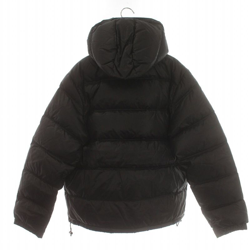 デュベティカ DUVETICA ダウンジャケット ジップアップ フード付き 48 XL 黒 ブラック IR GY19