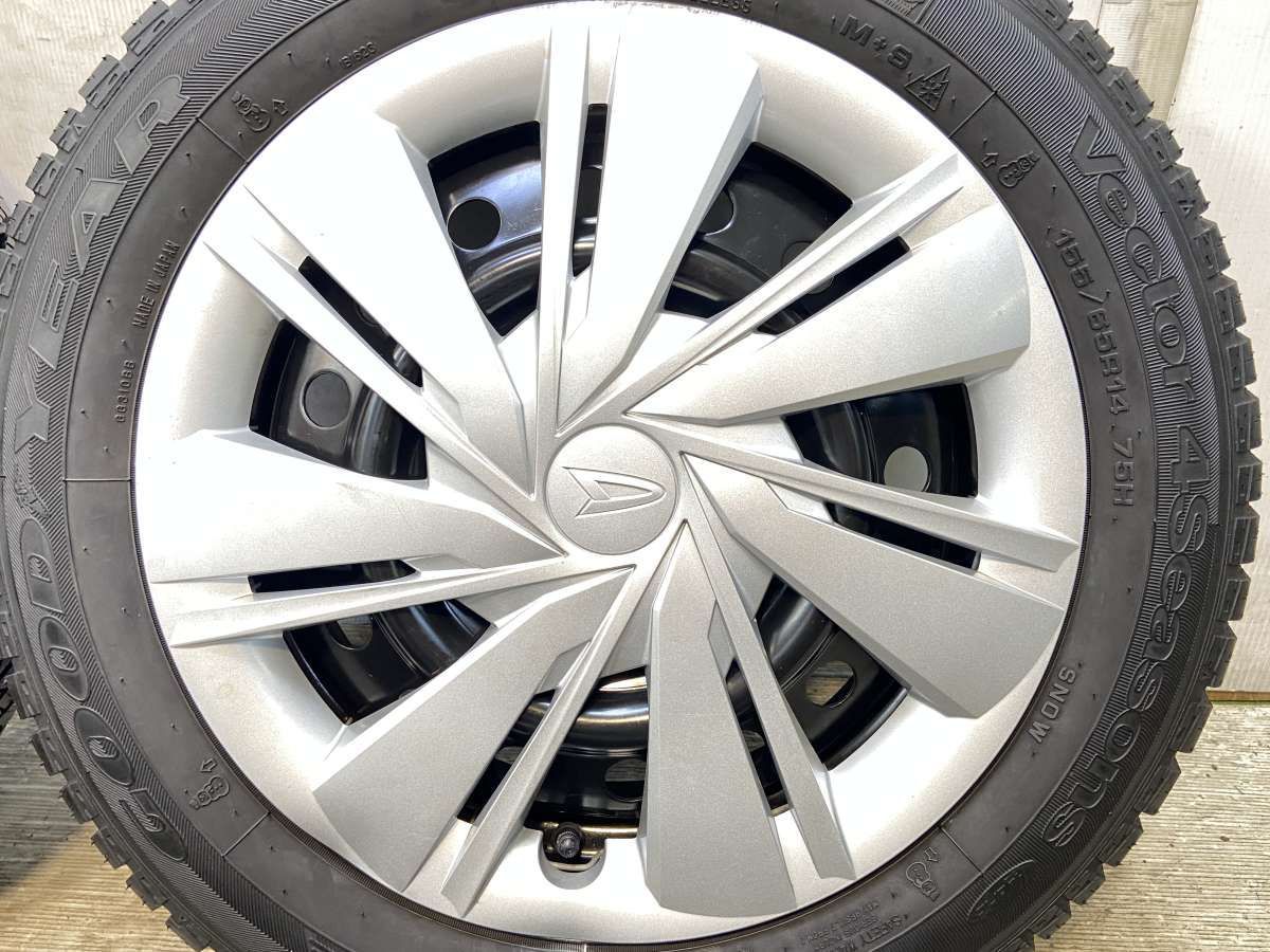 155/65R14 グッドイヤー ベクター4シーズン ダイハツ純正 14x4.5