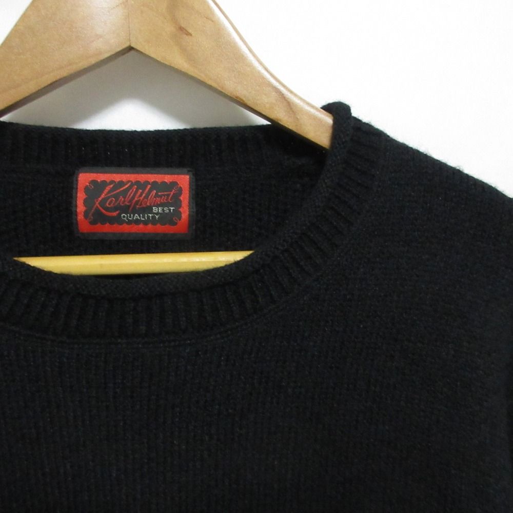 美品 23AW Karl Helmut カールヘルム ロゴ ニット セーター 美品 23AW Karl Helmut カールヘルム ロゴ ニット セーター