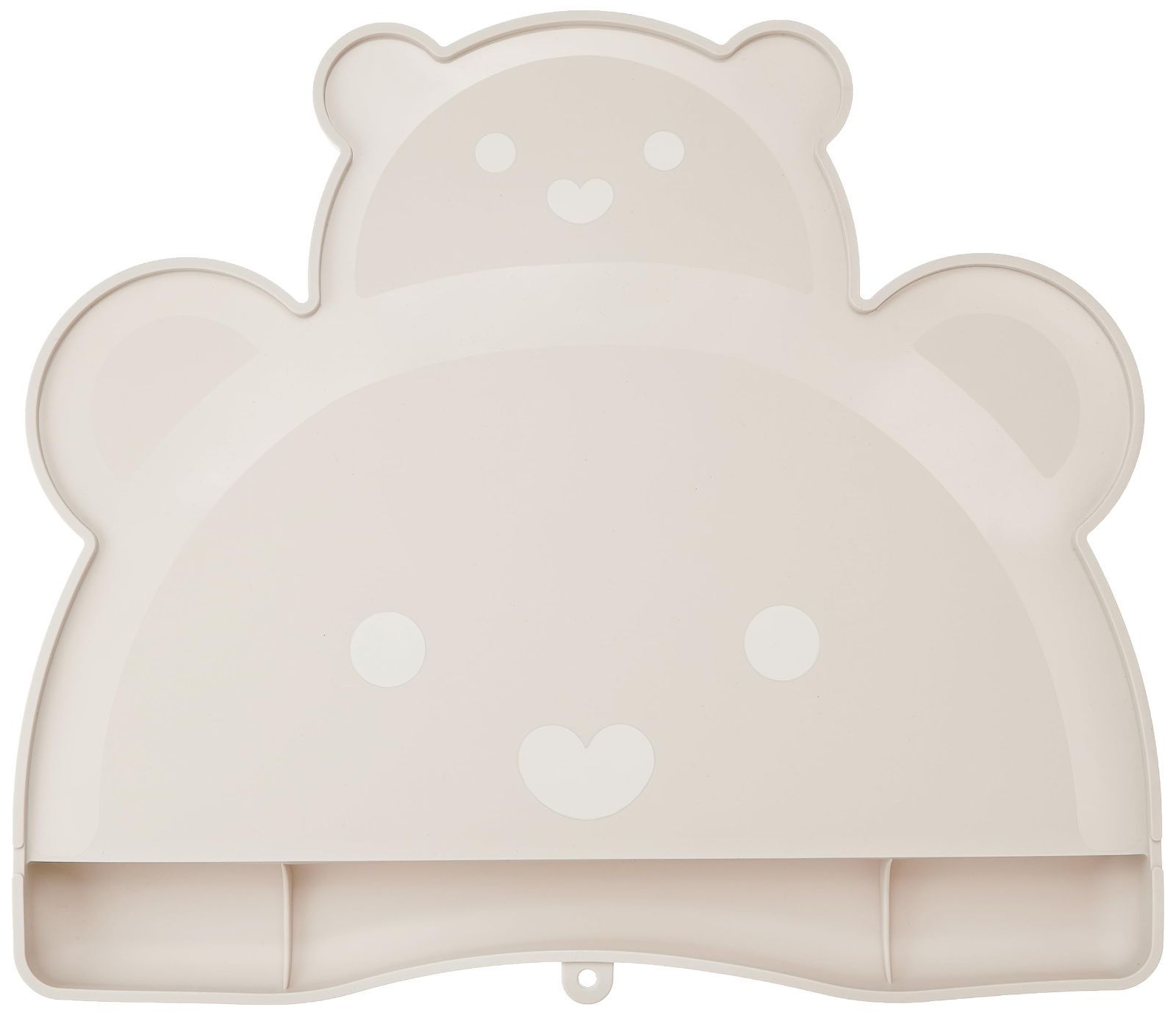 【売切注意！お早めに！】 無地 グレー シリコンお食事マット Bear(ママベアー) Mama [ブランド]