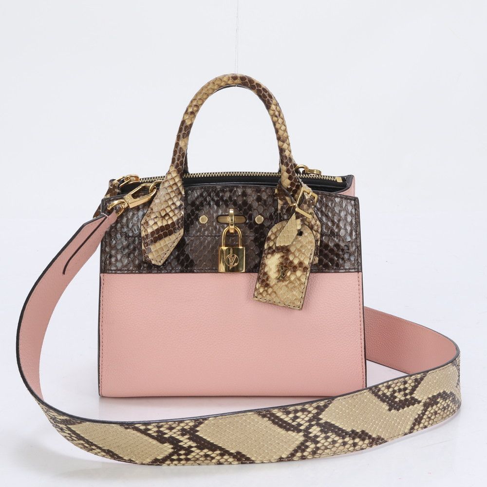 新品同様 ルイヴィトン シティ スティーマー MINI N96318 パイソン  