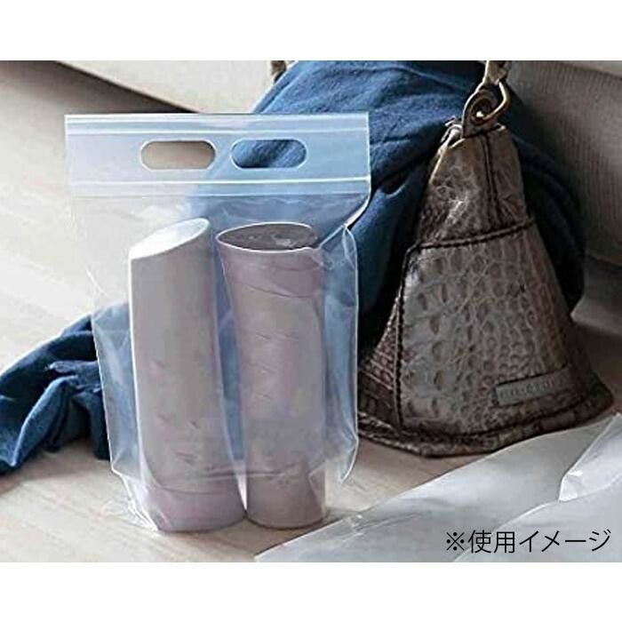セイニチ チャック付ポリエチレン袋 ユニハンディ チャック付手さげ袋 透明タイプ L-6 100枚