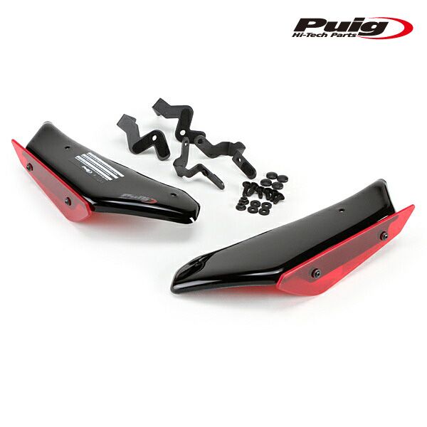 Puig 9882R SIDE SPOILER WINGLET [RED] ZX-10RR/ ZX-10R SE (18-20)プーチ サイドスポイラー ウイングレット ダウンフォース