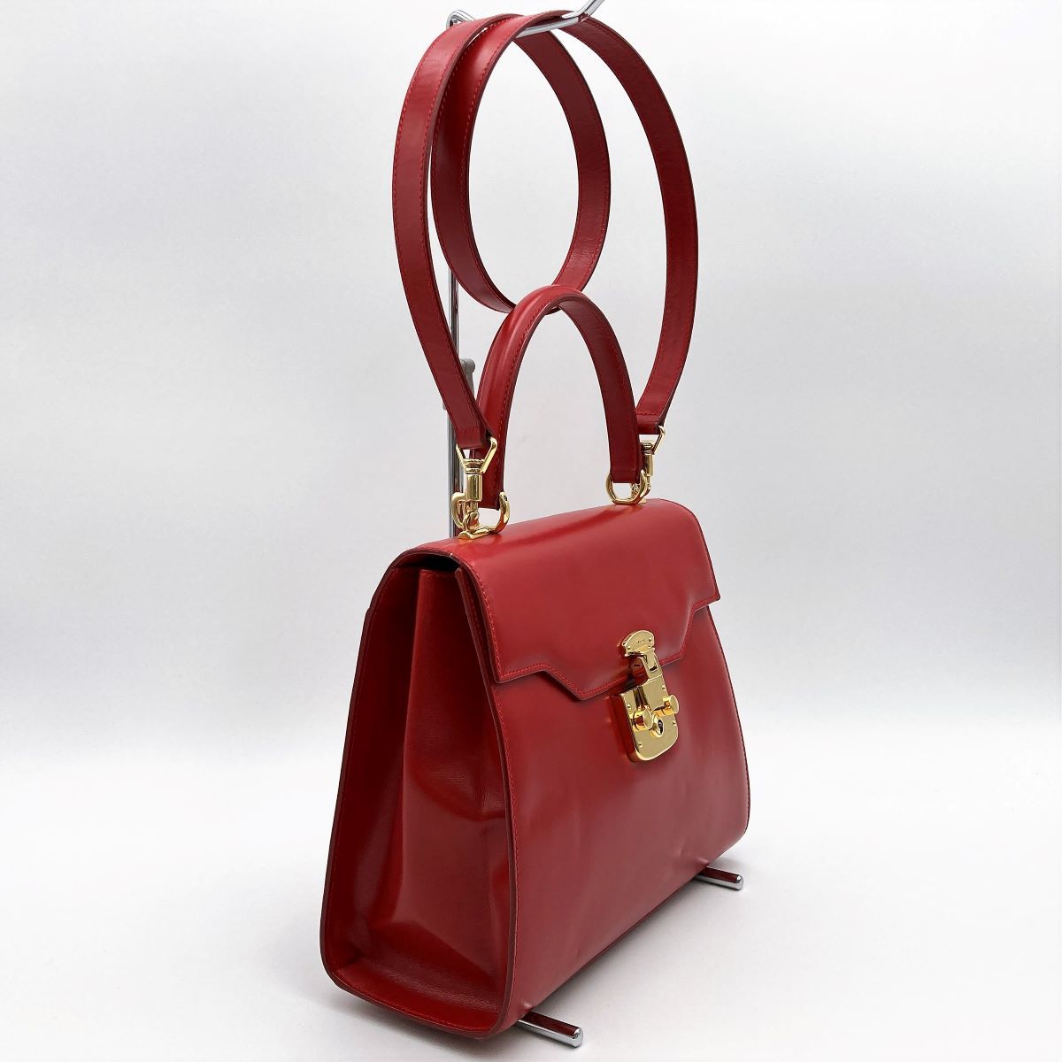 美品 GUCCI グッチ レディロック ショルダーバッグ ハンドバッグ 2WAY