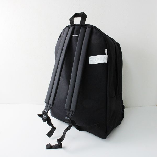 新品 未使用 EASTPAK MM6 MAISON MARGIELA イーストパック エムエム6 マルジェラ ロゴパッチバックパック/ブラック【2400013201681】