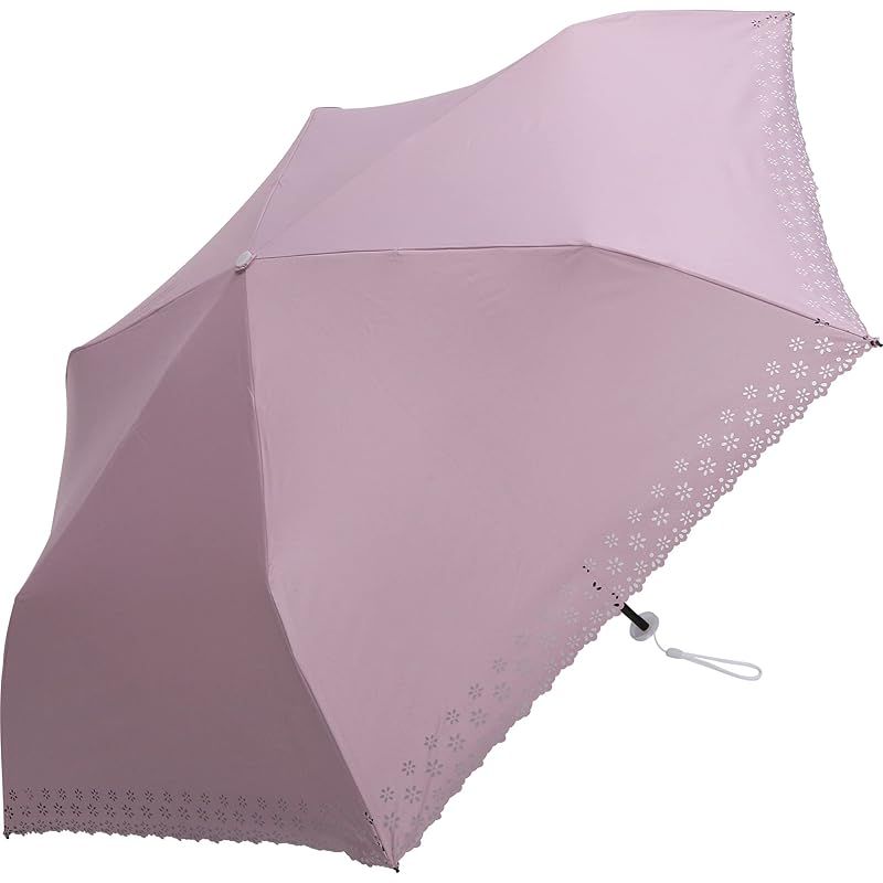 日傘 レディース 折りたたみ 大きい 55cm 温度上昇を抑える UVカット 100 遮光 遮熱効果 ヒートダウンパラソル 晴雨兼用 a.s.s.a (FM637/ピンク) 1