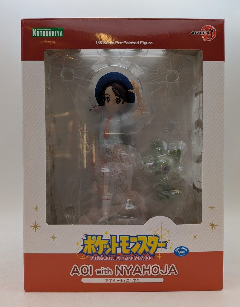 フィギュア ARTFX J アオイ with ニャオハ ＆ イラスト色紙 コトブキヤ