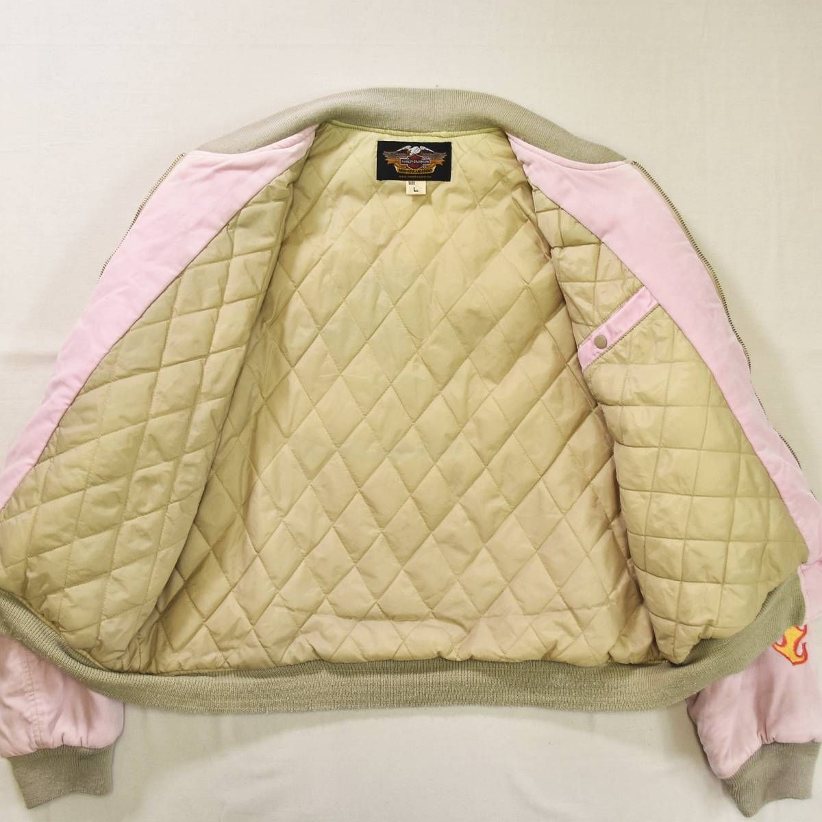 90S ファッション 【希少】90's HarleyDavidson スカジャン