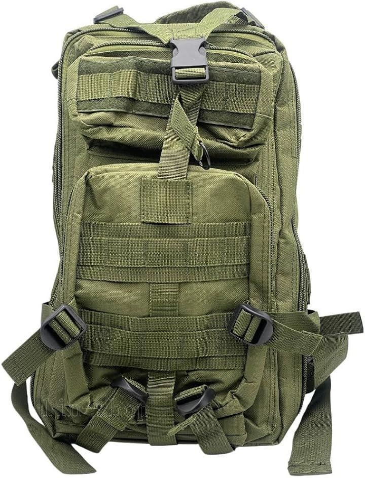 ミリタリーバッグ タクティカル バックパック 登山 アウトドア キャンプ 大容量 リュック 25リットル(アーミーグリーン  大型)