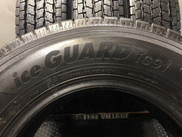 YOKOHAMA ice GUARD iG91 165/80R13 94/93N LT 13インチ スタッドレス 4本 21年製 バリ溝 プロボックス サクシード等　(KTE058)