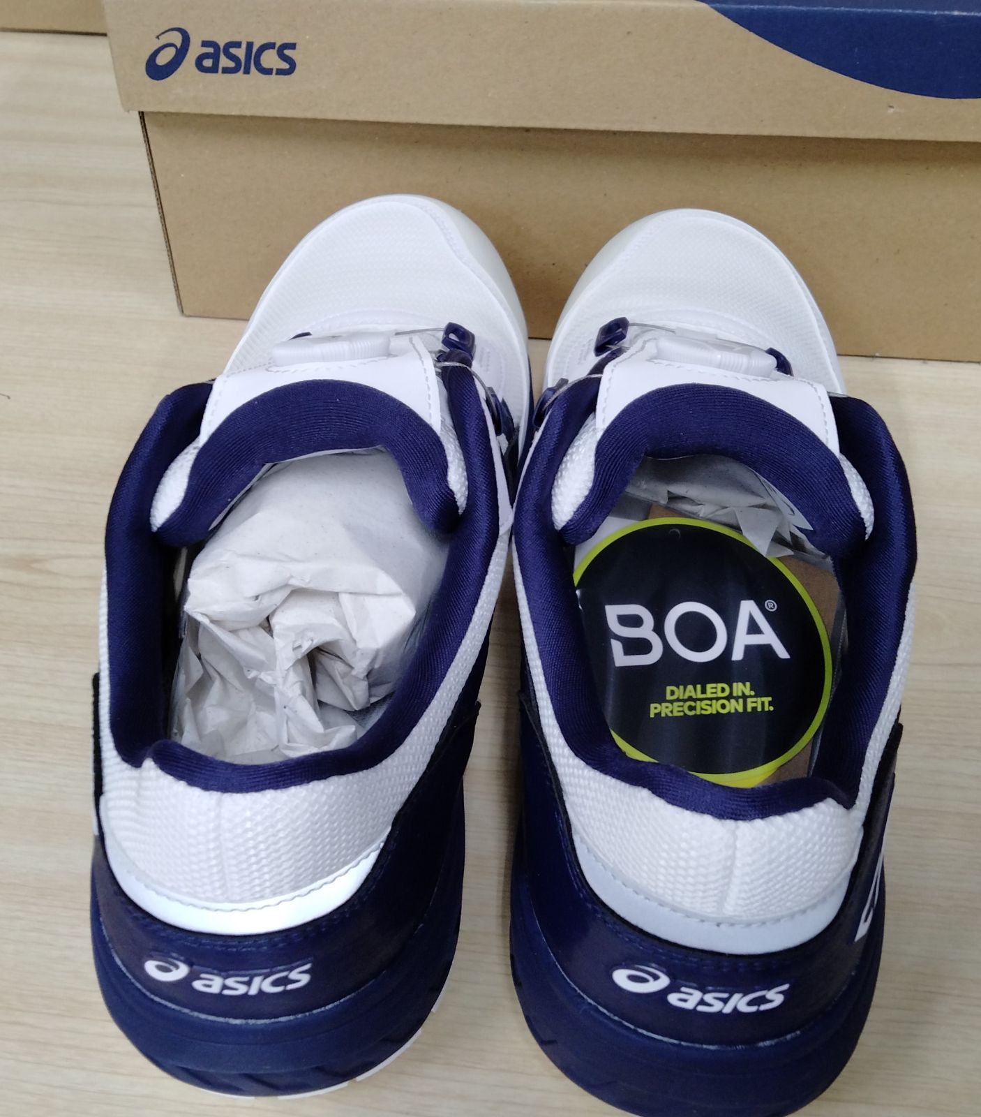 アシックスワーキング 安全靴 ウィンジョブ CP 209 BOA JSAA A種先芯 ホワイト ピーコート 27.5 cm